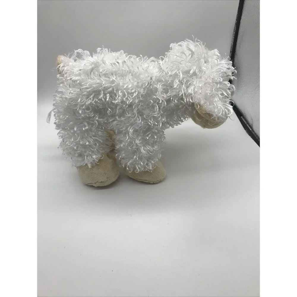 Ganz Webkinz Lamb HM 201 White Curly Hair NO CODE 7 1/2 In Tall